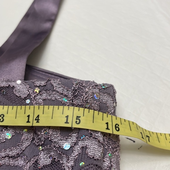 R & M Richard’s Size 14 Two Piece Lilac dress and short jacket with sequins. - Picture 14 of 15